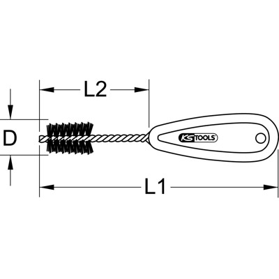 Produktbild von KSTOOLS® - Kupferrohr-Innenbürste, 8mm