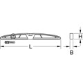 Produktbild von KSTOOLS® - Schwere Aluminiumdruckguss-Wasserwaage Trapezform, 800mm