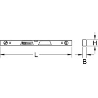 Produktbild von KSTOOLS® - Aluminiumprofil-Wasserwaage,magnetisch,600mm
