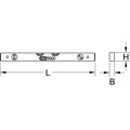 Produktbild von KSTOOLS® - Aluminiumprofil-Wasserwaage,800mm,Feinausrichtung