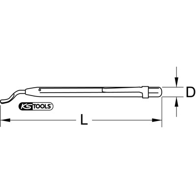 Produktbild von KSTOOLS® - Universal-Schnell-Entgrater, 140x21mm