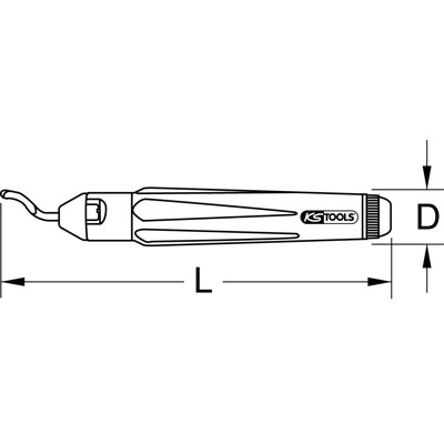 Produktbild von KSTOOLS® - Universal-Schnell-Entgrater, 150x21mm