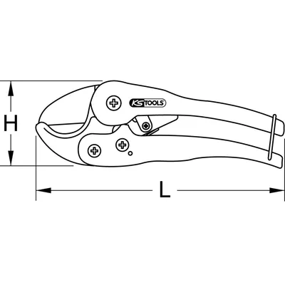 Produktbild von KSTOOLS® - Kunststoff-Rohrschere, Ø 0-63mm