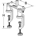 Produktbild von KSTOOLS® - Tischklemmstück für Abstechgerät, mit 2 Spannarmen