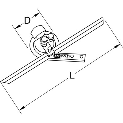 Produktbild von KSTOOLS® - Universal-Winkelmesser, 300mm