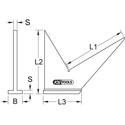 Produktbild von KSTOOLS® - Gehrungswinkel,155mm