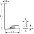 Produktbild von KSTOOLS® - Anschlagwinkel, 400mm