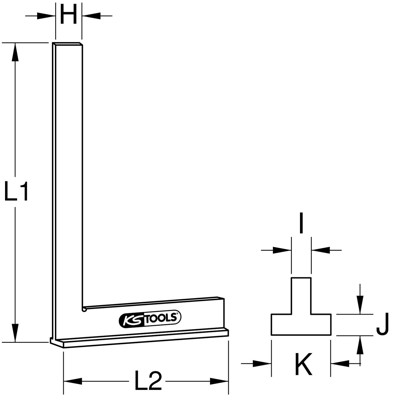 Produktbild von KSTOOLS® - Anschlagwinkel, 400mm