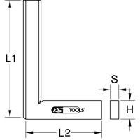 Produktbild von KSTOOLS® - Flachwinkel nach DIN 875/0, 50mm