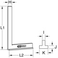 Produktbild von KSTOOLS® - Anschlagwinkel nach DIN 875/1, 100mm