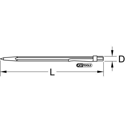 Produktbild von KSTOOLS® - Hartmetall-Anreißnadel, 150mm