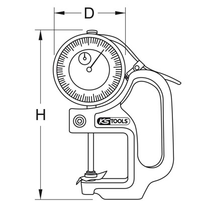Produktbild von KSTOOLS® - Dicken-Messuhr 0-30mm