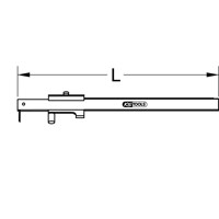 Produktbild von KSTOOLS® - Universalstreichmaß mit Anschlagrolle, 200mm