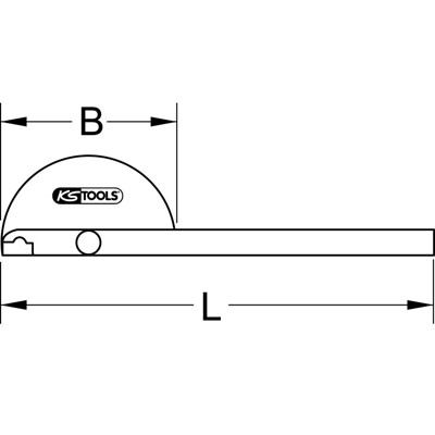 Produktbild von KSTOOLS® - Winkelgradmesser, 220mm