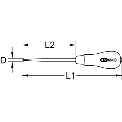 Produktbild von KSTOOLS® - Vorstecher, 190mm