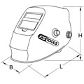 Produktbild von KSTOOLS® - Schweißer-Schutzhelm, Racing Design