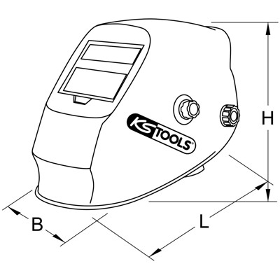 Produktbild von KSTOOLS® - Schweißer-Schutzhelm, Racing Design