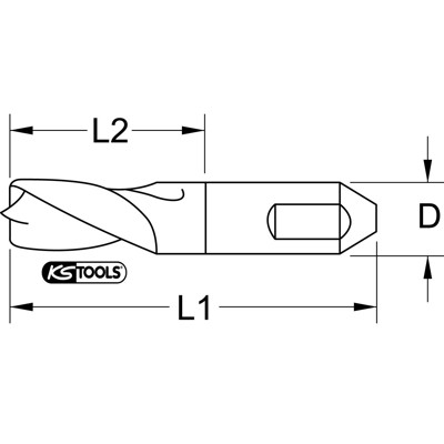 Produktbild von KSTOOLS® - Schweißpunkt-Bohrer HSSE-TiN ø6mm