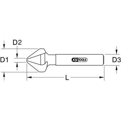 Produktbild von KSTOOLS® - Kegel- und Entgratsenker 90° HSS ø25mm
