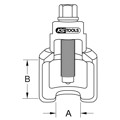 Produktbild von KSTOOLS® - Vibro-Impact Universal-Kugelgelenk-Abzieher-Glocke 39 x 60mm