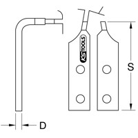 Produktbild von KSTOOLS® - Sicherungszange 120 -300mm, Innen