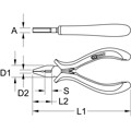 Produktbild von KSTOOLS® - Feinmechanik-Kombinationszange, 120mm