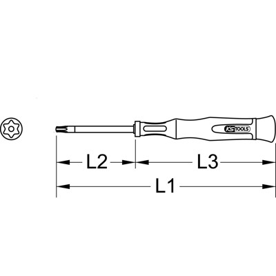 Produktbild von KSTOOLS® - Feinmechanik-Schraubendreher, TB15