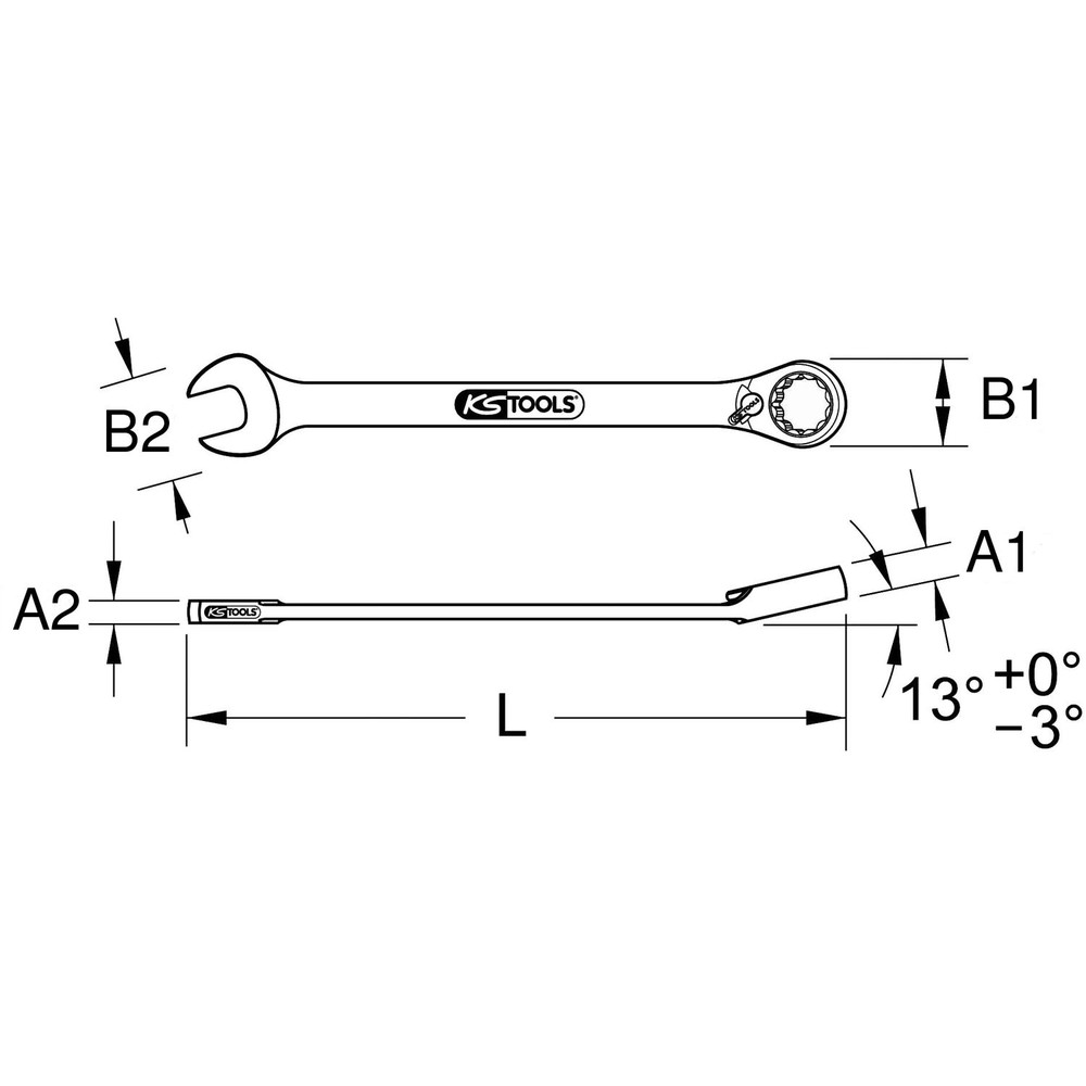 KSTOOLS DUO GEARplus Ringmaulschlüssel,Maul-Ratschenfunktion 8mm, umschaltbar Produktbild img18 L