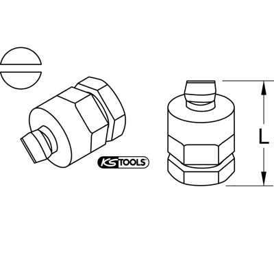 Produktbild von KSTOOLS® - Micro Bit Schlitz, 4mm