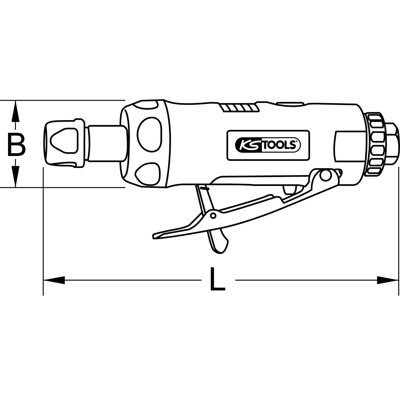 Produktbild von KSTOOLS® - Druckluft-Stabschleifer SlimPOWER Mini, gerade 515.5530