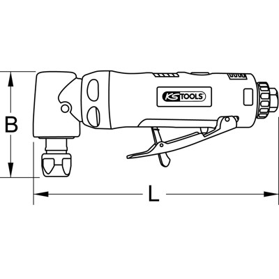 Produktbild von KSTOOLS® - Druckluft-Winkelstabschleifer, 18.000 U/min 515.5420