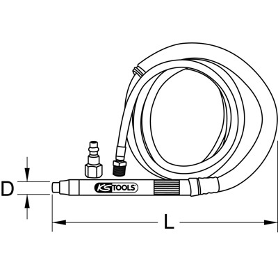 Produktbild von KSTOOLS® - Druckluft-Stiftschleifer, 70.000 U/min 515.3198