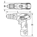KSTOOLS Akku-Bohr-Schrauber, 24N·m, 1.870 U/min 10,8V, ohne Akku und Ladegerät Produktbild img5 S