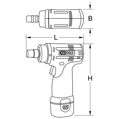 Produktbild von KSTOOLS® - Akku-Hochleistungs-Schleifer, 22.000 U/min 10,8V, mit 1 Akku und 1 L