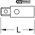 Produktbild von KSTOOLS® - 1/2" Durchsteckvierkant