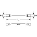 Produktbild von KSTOOLS® - Torx-E-Doppel-Gelenkschlüssel, E10xE12