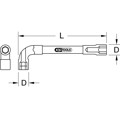 Produktbild von KSTOOLS® - ULTIMATEplus Doppel-Steckschlüssel mit Bohrung, 24mm