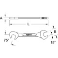 Produktbild von KSTOOLS® - BRONZEplus Blech-Doppel-Maulschlüssel klein 10mm