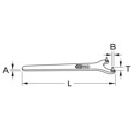 Produktbild von KSTOOLS® - Zweilochmutterndreher, 45mm