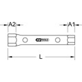 Produktbild von KSTOOLS® - Rohrsteckschlüssel, 16x17mm