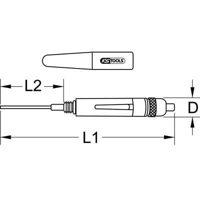 Produktbild von KSTOOLS® - Präzisions-Ölstift, 140mm