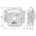 Produktbild von KSTOOLS® - 12 V + 24 V Batterie-Booster, mobiles Starthilfegerät 1400 A