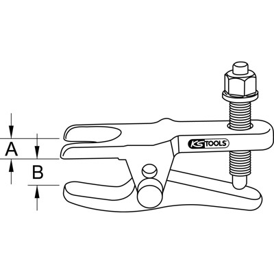 Produktbild von KSTOOLS® - Universal-Kugelgelenk-Ausdrücker, 0-55mm