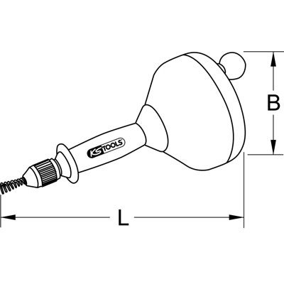 Produktbild von KSTOOLS® - Rohrreinigungsgerät, Ø 6mm