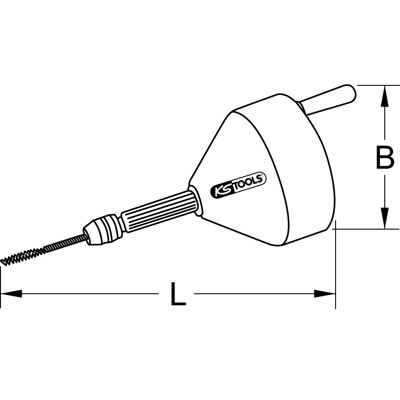 Produktbild von KSTOOLS® - Rohrreinigungsgerät, Ø 7,6mm