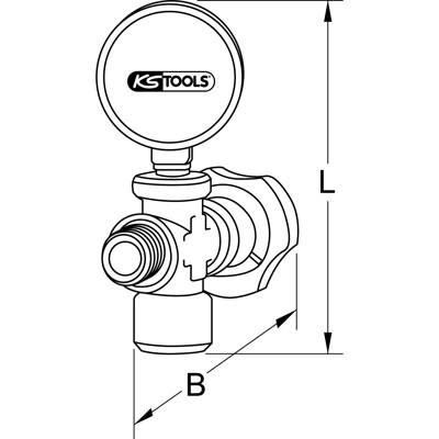 Produktbild von KSTOOLS® - Zusatzmanometer, 12bar