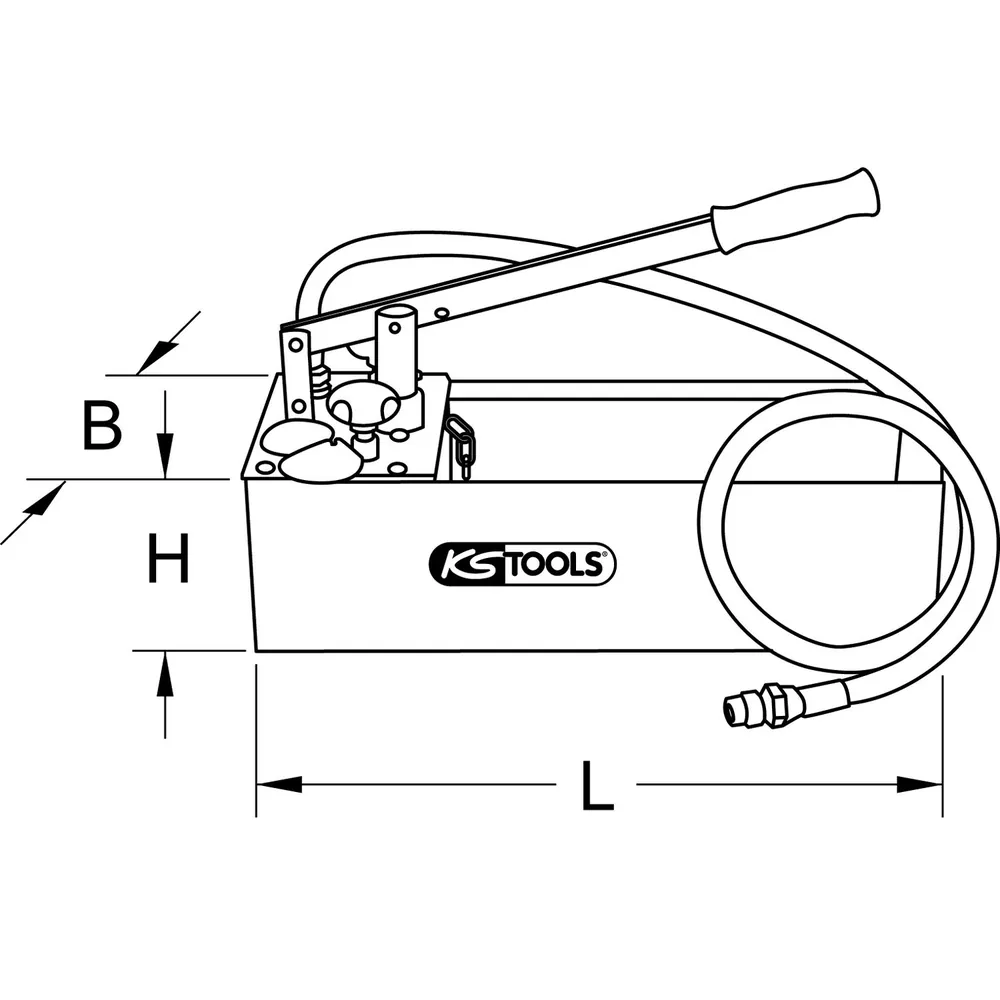 KSTOOLS Edelstahl Druck-Prüfpumpe, 12 Liter Produktbild img2 L