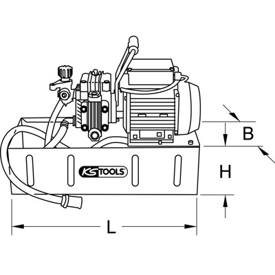 Produktbild von KSTOOLS® - Elektrische Druck-Prüfpumpe, 12 Liter