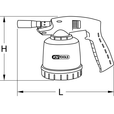 Produktbild von KSTOOLS® - Universal-Kartuschenlötgerät, Kunststoff