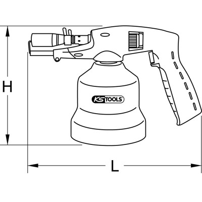 Produktbild von KSTOOLS® - Universal-Kartuschenlötgerät mit Piezo-Zündung, blau